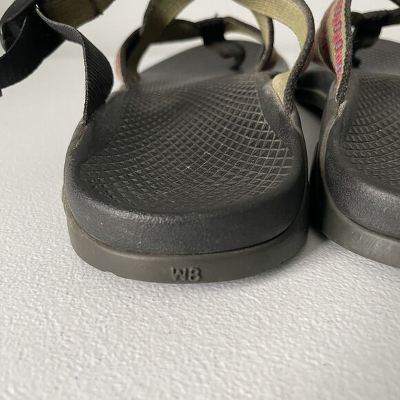 Chaco Sandals Strappy Backless Hiking Water Shoes Outdoor Pink Black Women's 8 - Picture 9 of 11